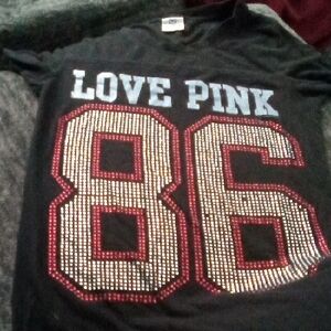 Love Pink Black Kids Shirt